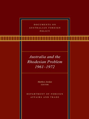 cover image of Documents on Australian Foreign Policy